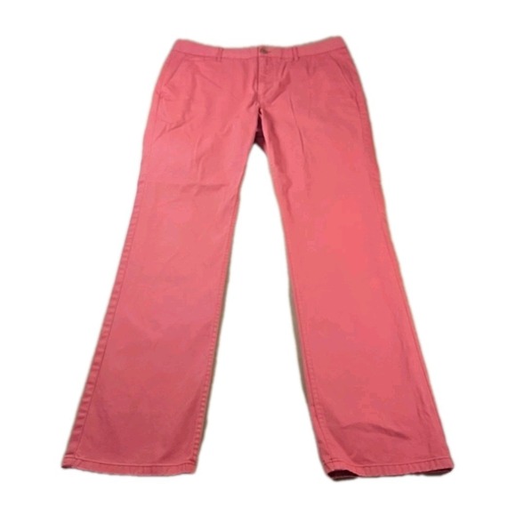 BONOBOS Men's Slim Tailored Flat Front Chino SALMON Pants SIZE 36X32 (31) EUC - Picture 4 of 9